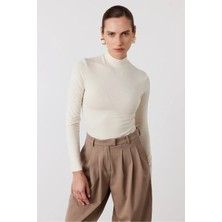 Facette Dik Yaka Basic Body Bej
