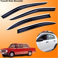 Friemats Fiat Serçe Krom Cam Rüzgarlığı Abs Nikelajlı Krom Mügen Cam Rüzgarlığı Tüm Kasalara Uyumlu 4 Parça