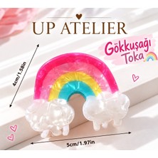 Up Atelier Gökkuşağı Kemik Toka 5cm
