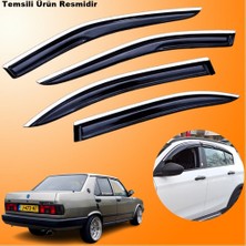 Friemats Fiat Tofaş Krom Cam Rüzgarlığı Abs Nikelajlı Krom Mügen Cam Rüzgarlığı Tüm 131 Kasalara Uyumlu 4 Parça