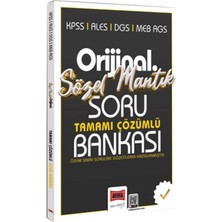 TeknoKapsül Yargı Yayınları Kpss Ales Dgs Meb Ags Orijinal Sözel Mantık Tamamı Çözümlü Soru Bankası