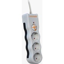 Tuncmatik Tsk19009 3Li Enerji Koruma Powersurge Beyaz 1050 Joule Priz