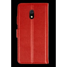 Dorasan Xiaomi Redmi 8A 4g Trend S Plus Kapaklı Kılıf - Kırmızı