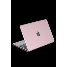 Dorasan Apple MacBook Neo Şeffaf Macbook Kapak - Pembe