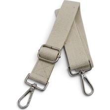 Anatolia Craft 3cm Bej-Krem Pamuklu Ayarlanabilir Çanta Askısı, Çanta Kayışı, Çanta Sapı, Omuz Askısı 3CM*120CM