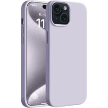 Dorasan Apple iPhone 15 Kılıf First Silikon - Lila