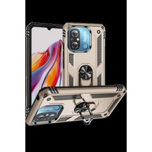 Dorasan Xiaomi Redmi 12C Kılıf Sofya Yüzüklü Silikon Kapak - Gold