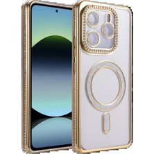 Dorasan Xiaomi Redmi Note 14 4g Joke Simli Magneticsafe Kılıf - Gold