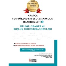 Akdem Yayınları Arapça YDS - YÖKDİL Sınavları Hazırlık Seti 2 Kelime Gramer Boşluk Doldurma Soruları Mesleki Hazırlık