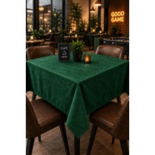 Bin1çeşit Kahve Cafe Kıraathane Masa Örtüsü 140X140CM Yeşil Renk