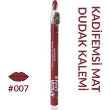Amour Amour Velvet Matte Suya Dayanıklı Dudak Kalemi – Dahili Kalemtıraşlı, Kremsi Kadife Mat Dudak Kalemi