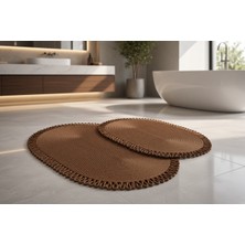 Nakkaş Home 2\'li Jüt Sahra Klozet Takımı 2li Oval