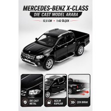 Yıldırım Oyuncak Die Cast Mercedes-Benz X-Class Pick-Up Model Araba 12,5cm – 1:42 Ölçek Metal Gövdeli Açılır Kapılı Çek Bırak Araba