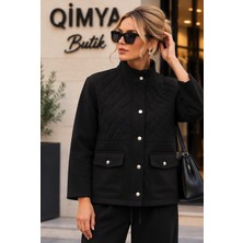 Qimya Butik Egzotik Asortik Kadın Kapitone Detaylı Premium Modal Alt Üst Ikili Takım