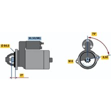 Bosch Mars Motoru Opel Corsa C - Corsa D 1.3 Cdtı 2001-2015 55561503