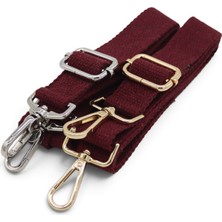 Anatolia Craft 3cm  Bordo Pamuklu Çanta Askısı Çanta Sapı Çanta Kayışı Omuz Askısı Telefon Askısı  (4*120CM)