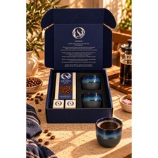 Lienzo Coffee Roastery Fuji Ocean El Yapımı 2'li Kupa ve 150 G Çekirdek Filtre Kahve Hediye Seti