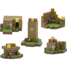 İnwelt Minecraft Tarzı 100 Parça Manyetik Küp Blok Inşa ve Modüler Yapı Oyuncak Seti