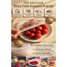 Layfislife 200 Adet Tencere ve Tabak Bonesi Pratik Gıda Saklama Örtüsü Çok Amaçlı Kapak Bonesi