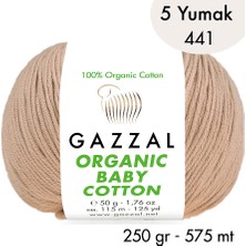 Gazzal Organic Baby  Cotton 441- 5 Yumak 250 gr