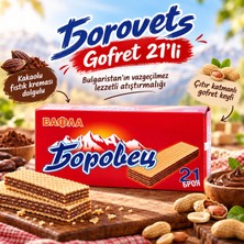 Omka Borovets 21’li 630G Gofret – Kakaolu Fıstık Kremalı Bulgaristan Atıştırmalığı