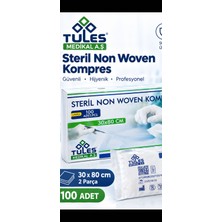 Tules Steril Non Woven Kompres 30X80 Cm. (100 Adet)