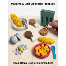 Mini Mutfak Seti 3D Tasarım Makarna Seti&hareketli Biftek&tabak&hareketli Mısır