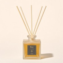 Rem Home Amber 200 ml Bambu Çubuklu Oda Kokusu – Buzlu Kare Cam Şişe
