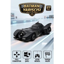 Farbu Oyuncak Uzaktan Kumandalı Batman Bat Mobil 6 Fonksiyonlu Uzun Menzilli Hızlı Sarjlı 22 cm Yarış Arabası
