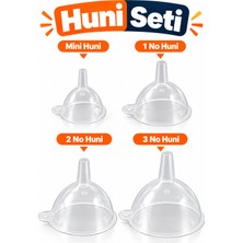Cina Max 4 Boy Şeffaf Huni Seti Mini Küçük Orta Büyük Boy Sıvı Aktarma Dolum Hunisi Çok Amaçlı