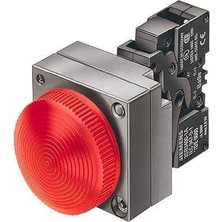 Siemens 3SB3604-6BA20 22MM Metal Kırmızı Sinyal Lambası BA9S