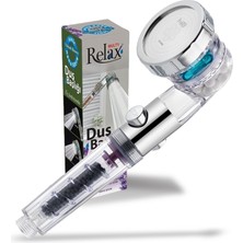 Relax Shower Multy Üç Fonksiyonlu Mineralli Duş Başlığı Start Stop Ayarlı Nano Filtreli Tasarruflu Malzeme ile