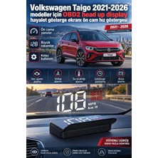 Bowie Volkswagen Taigo 2021-2026 modeller için OBD2 head up display hayalet gösterge ekranı ön cam hız göstergesi