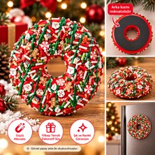 Haneliya Dekoratif Yılbaşı Donut Magnet – Kırmızı