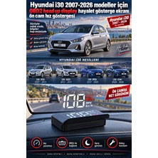 Bowie Hyundai i30 2007-2026 modeller için OBD2 head up display hayalet gösterge ekranı ön cam hız göstergesi