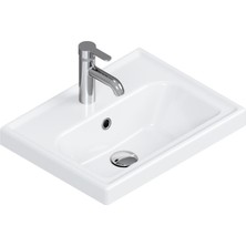 Turkuaz Seramik Turkuaz Frame Lavabo 50x38 Cm. Beyaz