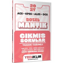 TeknoKapsül Yediiklim 2027 Ags Kpss Ales Dgs Sözel Mantık Tamamı Çözümlü Çıkmış Sorular