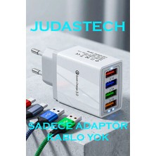 Judas A6 Universal Çoklu Şarj Adaptörü -4 Port 48 W