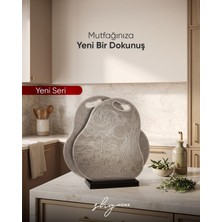 SHG HOME Asimetrik Paslanmaz Çelik Kesme Tahtası 28 x 32 cm
