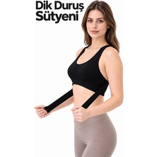 Sweet Sauna Dik Duruş Düzeltici Sütyen Esnek ve Toparlayıcı Sırt Destekleyici Şekillendirici Dikişsiz, Iz Yapmaz