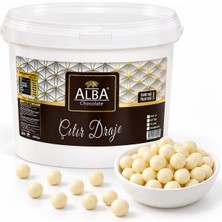 Alba Beyaz Çıtır Draje 2,5 kg – Pasta ve Tatlı Süsleme Drajesi