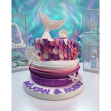 Ogela Party Deniz Kızı Konsept Pasta - Maket Pasta - Doğum Günü Pastası