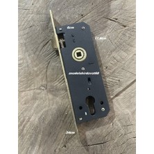 Mar Silindirli Kilit Yale Gömme Kapı Kilidi Ahşap Metal Kapı Kilidi Barelsiz 35MM