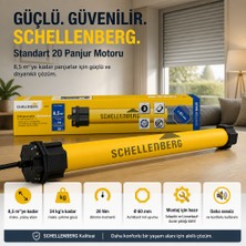 Schellenberg Panjur Boru Motoru "mekanik Uç Ayarıyla Açılma ve Kapanmayı Belirleyin"