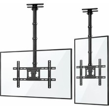 CoverZone 32-75 Inç 68 kg Taşıma Kapasiteli Tv Tavan Askı Aparatı, 70,7-158,4 cm Uzunluk Ayarı T560-15