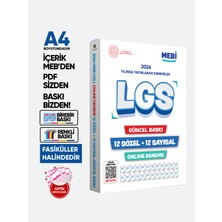 Karakutu Yayınları 2027 LGS 8.Sınıf MEBi ONLİNE 1.2.3.4.5.6.7.8.9.10.11.12.Deneme Türkiye Geneli Paket PDF BASKI ÜCRETİ