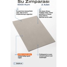 Azimli Starcke 5000 Kum Su Zımparası 23X28 cm 2 Adet Islak Kuru Hassas Yüzey Bitirme Kağıdı