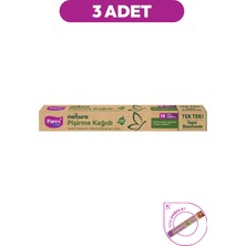 Parex Natura Ağartılmamış Hazır Kesilmiş Pişirme Kağıdı 10’lu Üçlü Set