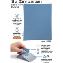 Azimli Starcke 2500 Kum Su Zımparası 23X28 cm 2 Adet Islak ve Kuru Oto Boya Rötuş Kağıdı