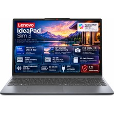 Lenovo Ideapad Slim 3 16IPH11 Intel Core Ultra 5 322 16GB 512GB SSD 16" Wuxga (1920X1200) IPS Panel Freedos Taşınabilir Bilgisayar 83US001VTR